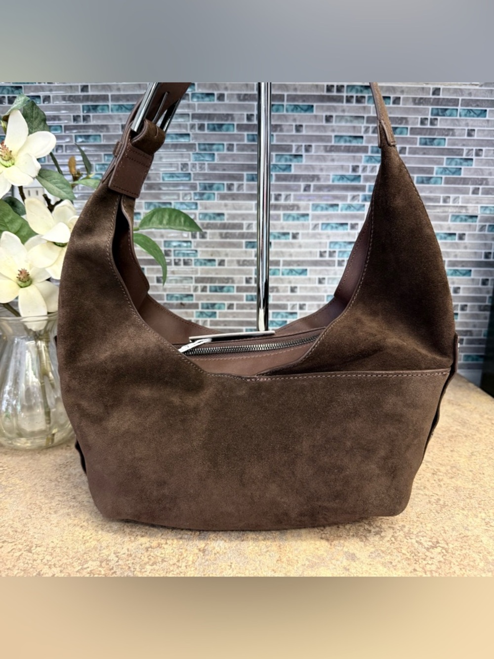NWT Hammitt Tom Medium Belted Suede purse - Picture 2 of 7